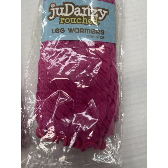 JuDanzy Toddler Leg Warmers Set Of 2 Pair pink solid NWT - Picture 3 of 5